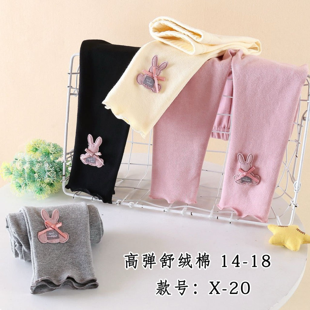 台灣現貨舒絨棉內搭褲 女童 內搭褲 木耳邊貼腿褲